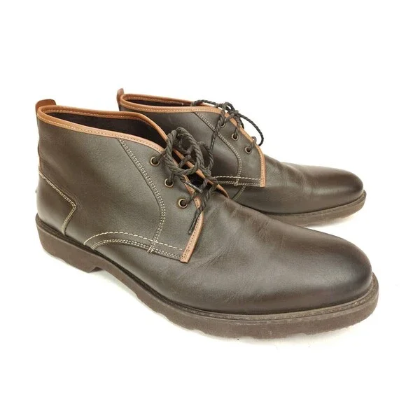 Florsheim Casey Chukka Boot Brown Leather F-Lites Size 12 D